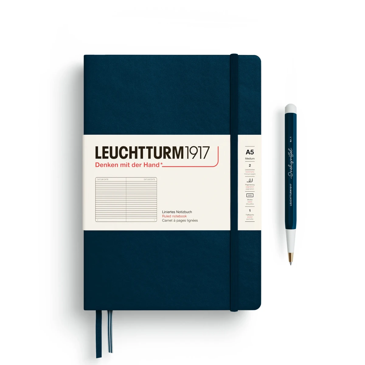 Libreta Leuchtturm1917 tapa dura A5 Li Deep Sea1