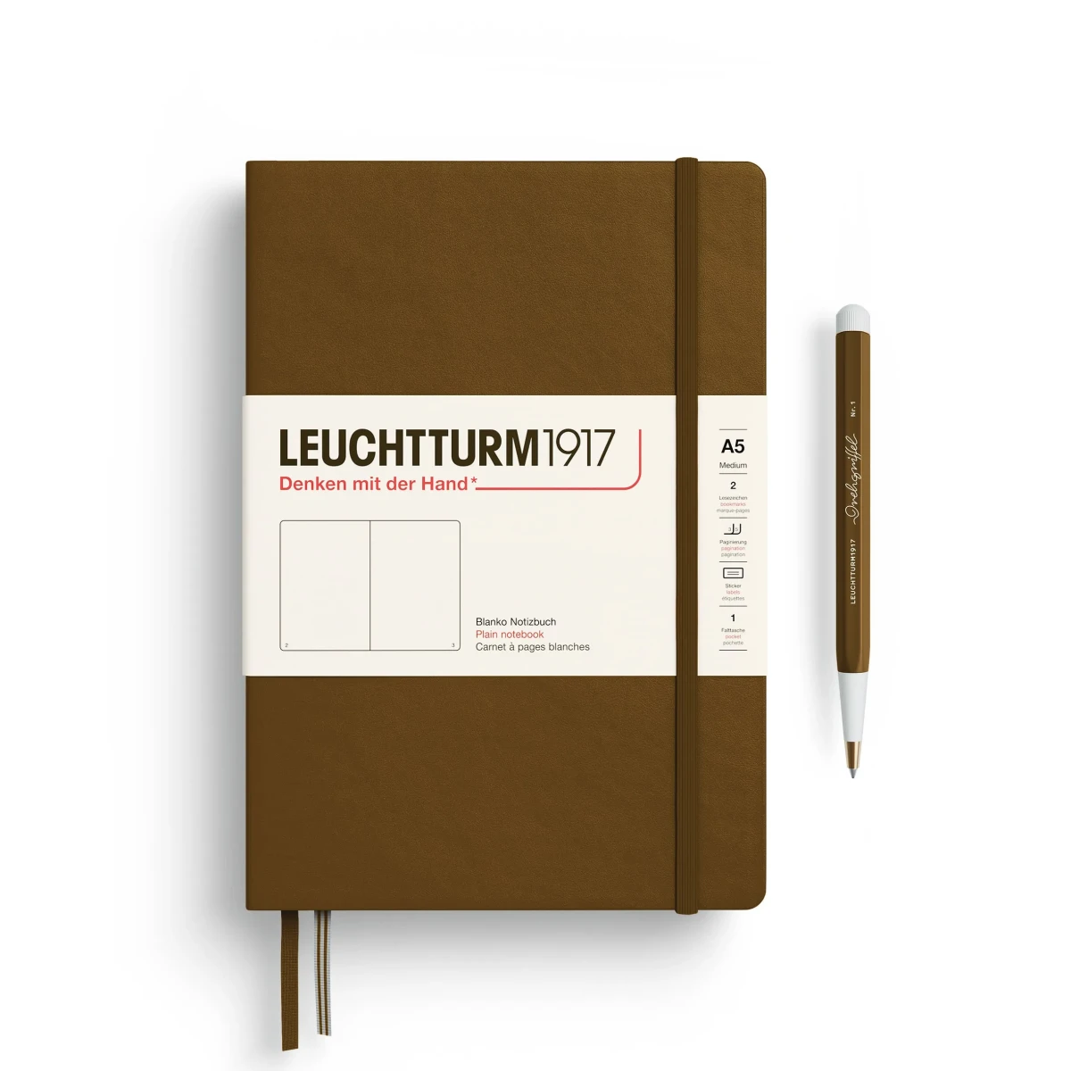 Libreta leuchtturm1917 T.Dura Mediana A5 Croquis Spice Brown1
