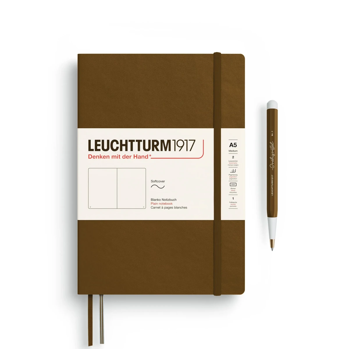 Libreta leuchtturm1917 T.Blanda Med A5 Croquis Spice Brown1
