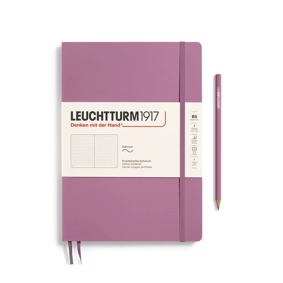 Libreta Composición leuchtturm1917 T.Blanda B5 P Dusty Rose1