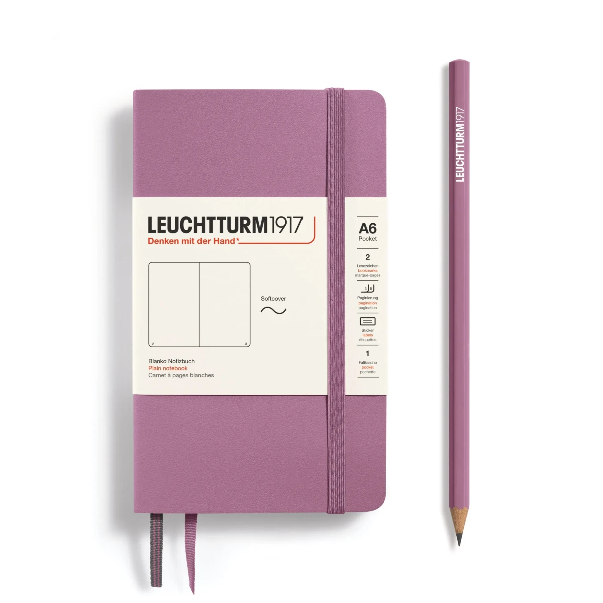 Libreta Pocket leuchtturm1917 T.Blanda A6 Croquis Dusty Rose1
