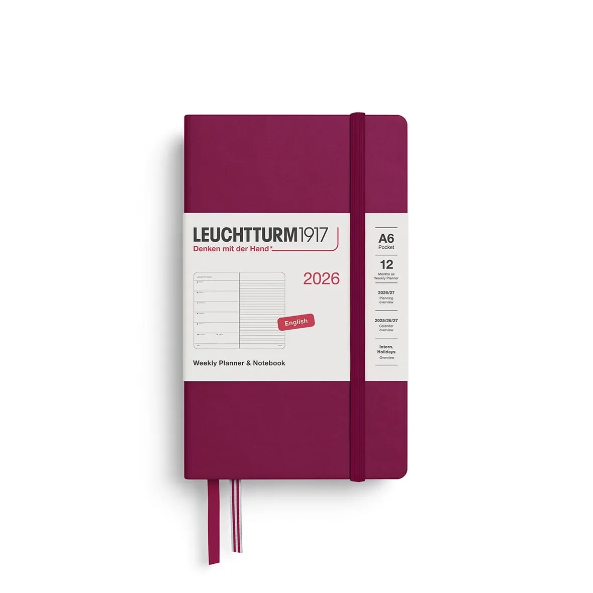 Agenda leuchtturm1917 2026 Semanal &Libreta Pocket A61