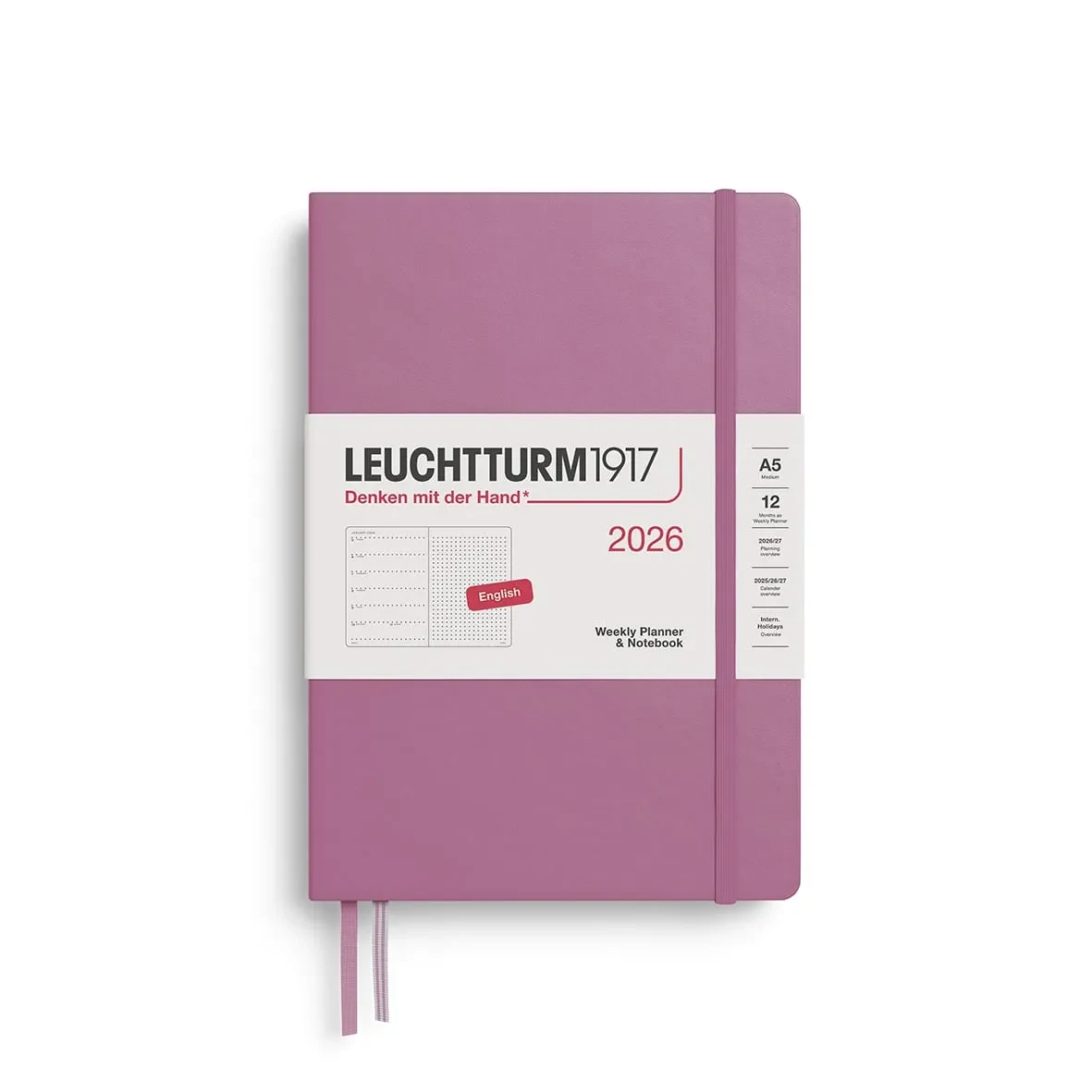 Agenda 2026 leuchtturm1917 Semanal&Libreta Mediana A5 Puntos1