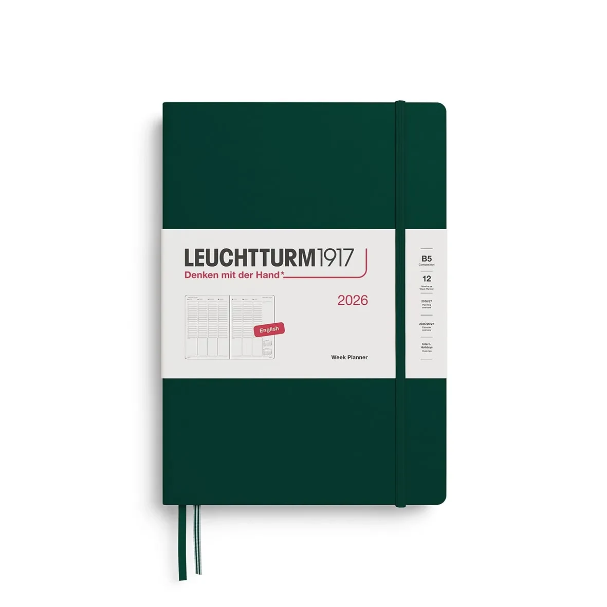 Agenda 2026 leuchtturm1917 Semanal & Libreta B5 Composición1