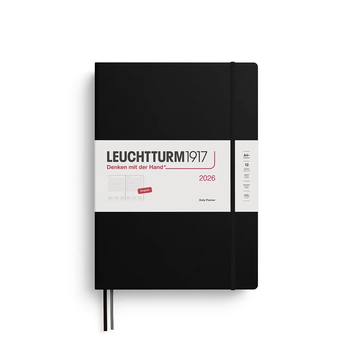 Agenda 2026 leuchtturm1917 Diaria Máster A4+, Black1