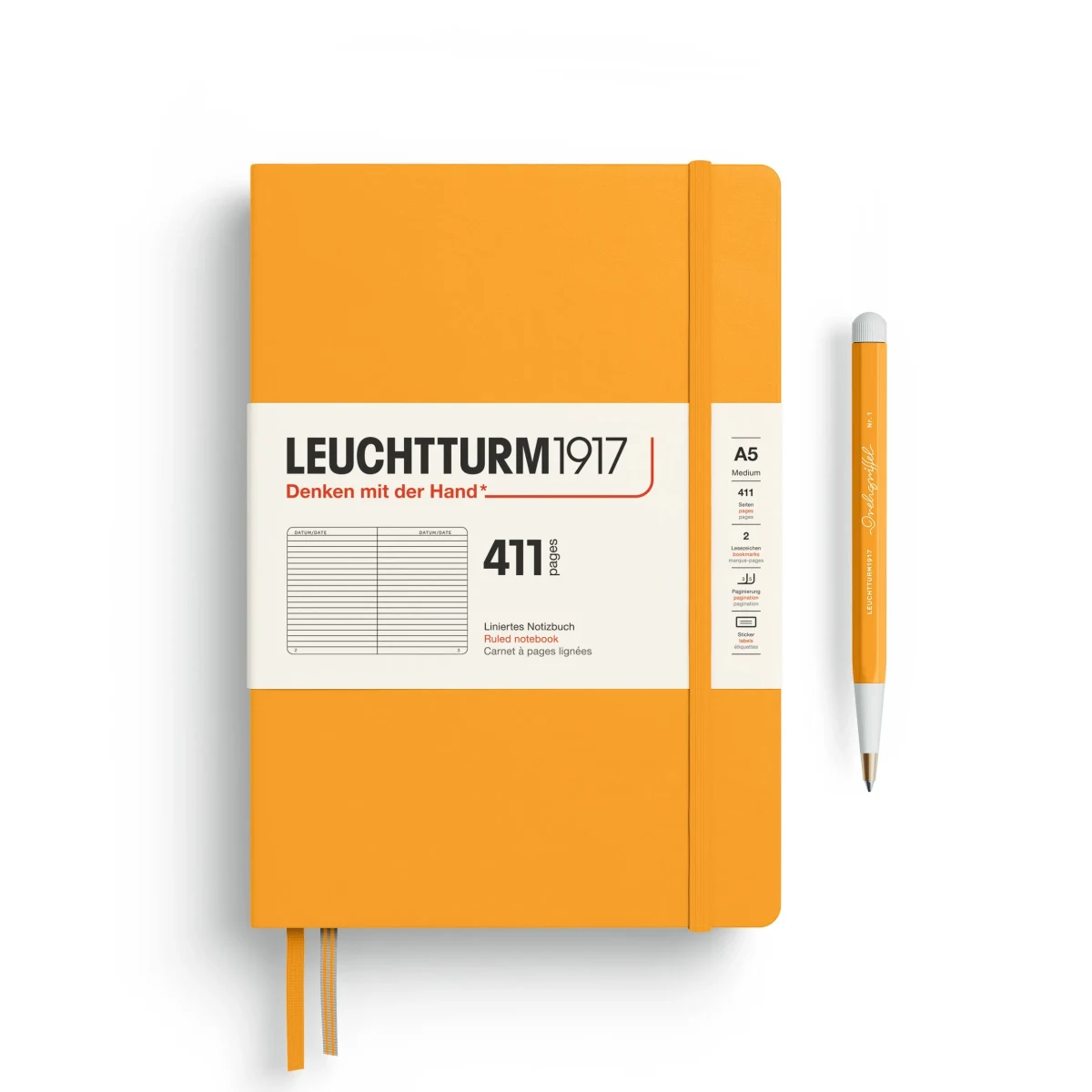 Libreta Mediana leuchtturm1917 A5 Tapa Dura Rising Sun1