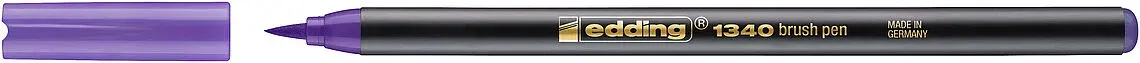 Marcador punta pincel Edding-1340 Morado1