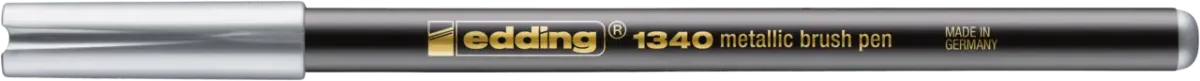 Marcador punta pincel Edding-1340 Plata1