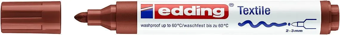 Marcador textil Edding E-4500 Café1