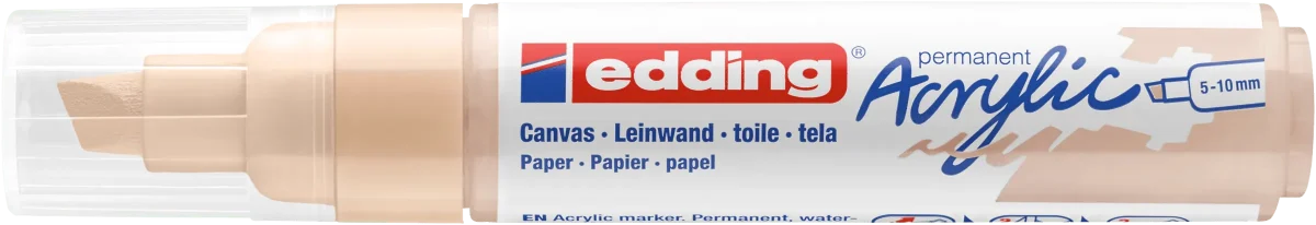 Marcador Acrílico trazo grueso Edding e-5000 beige1
