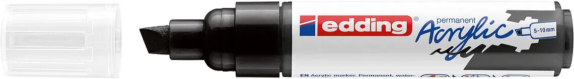 Marcador Acrílico trazo grueso Edding e-5000 Negro1