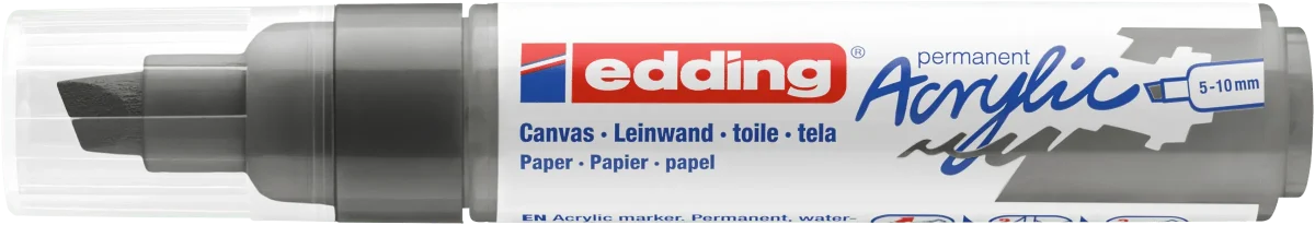 Marcador Acrílico trazo grueso Edding e-5000 Gris1