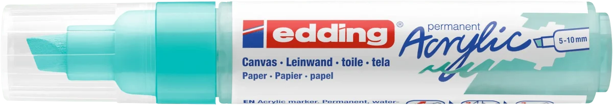 Marcador Acrílico trazo grueso Edding e-5000 Turquesa1
