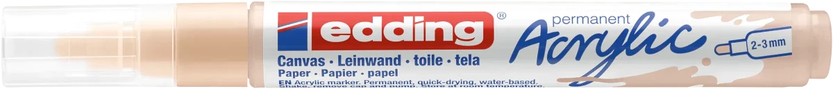 Marcador Acrílico trazo medio Edding e-5100 beige1
