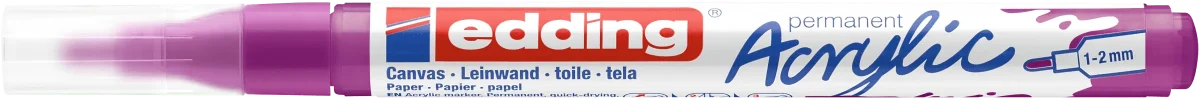 Marcador Acrílico trazo fino Edding e-5300 Morado1