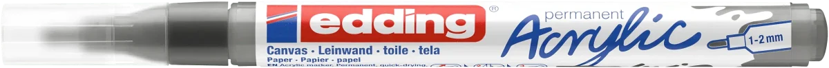 Marcador Acrílico trazo fino Edding e-5300 Gris1