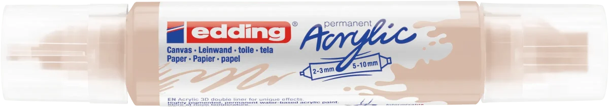 Marcador acrílico 3D edding 5400 punta doble Beige1