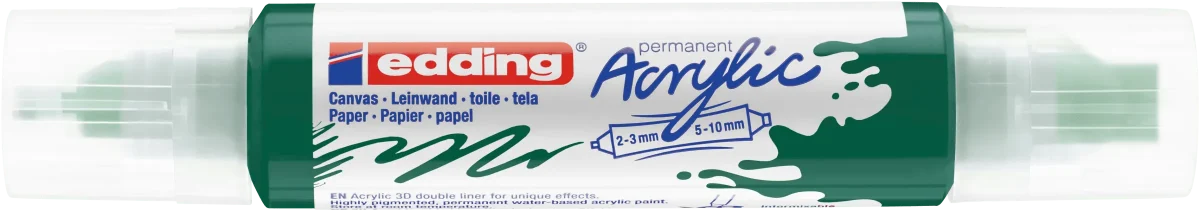 Marcador acrílico 3D edding 5400 punta doble Verde musgo1
