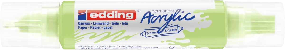 Marcador acrílico 3D edding 5400 punta doble Verde pastel1