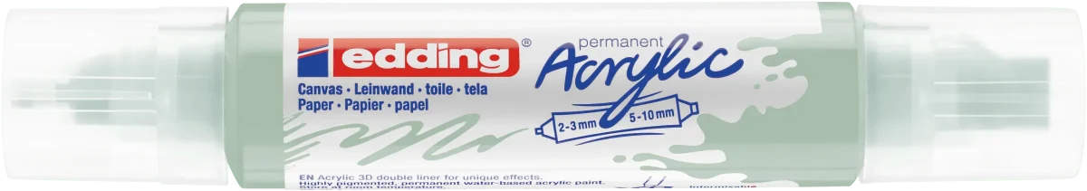 Marcador acrílico 3D edding 5400 punta doble Menta1