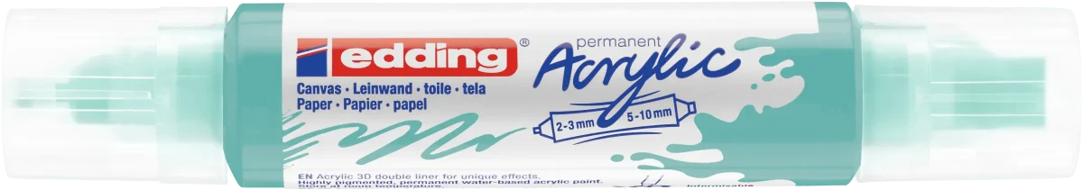 Marcador acrílico 3D edding 5400 punta doble Turquesa1