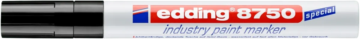 Marcador óleo Industrial Edding E-8750 negro1