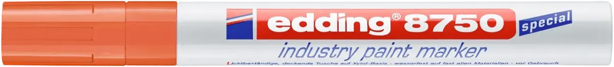 Marcador óleo Industrial Edding E-8750 naranjo1