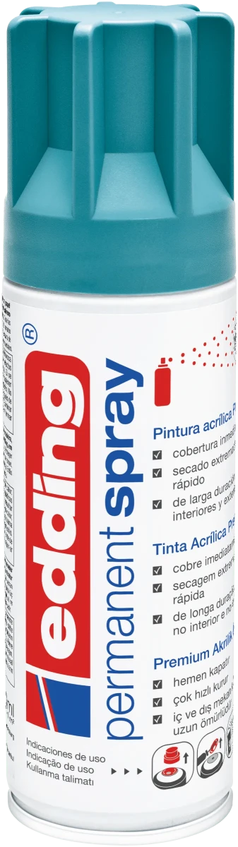 Spray permanente de pintura acrílica de alta gama Edding E-5200 Petróleo Mate1