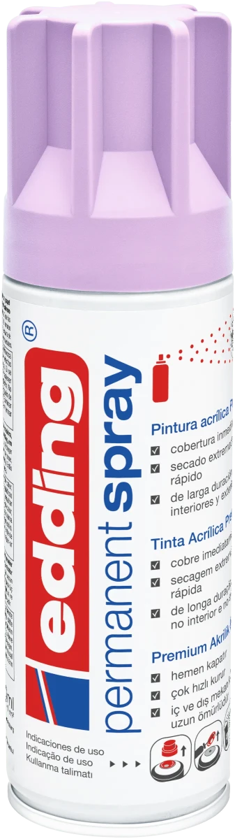Spray permanente de pintura acrílica de alta gama Edding E-5200 Lavanda Mate1