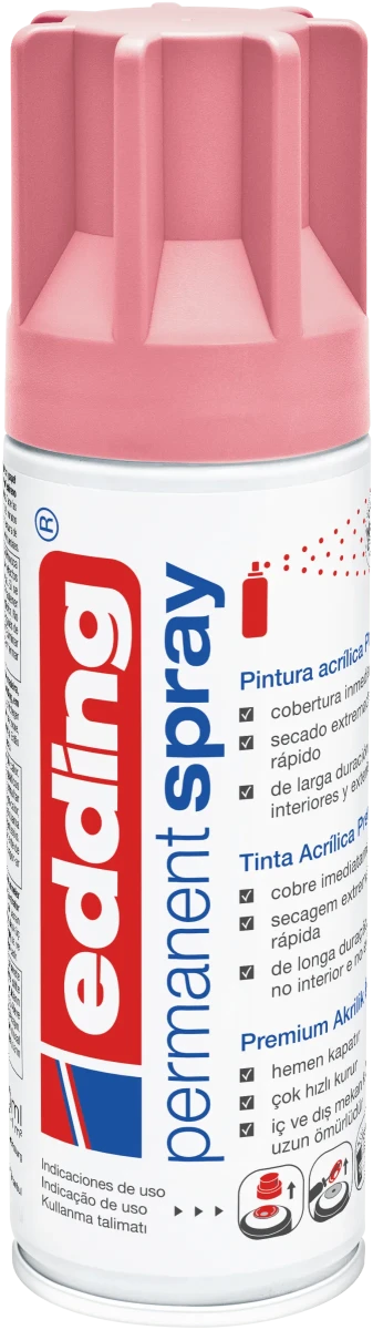 Spray permanente de pintura acrílica de alta gama Edding E-5200 Malva Mate1