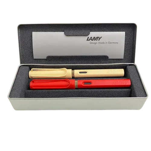 Set Lamy Pluma Crema + Pluma Strawberry1