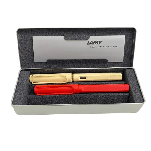 Set Lamy Ed. Especial Pluma Crema + Roller Strawberry1