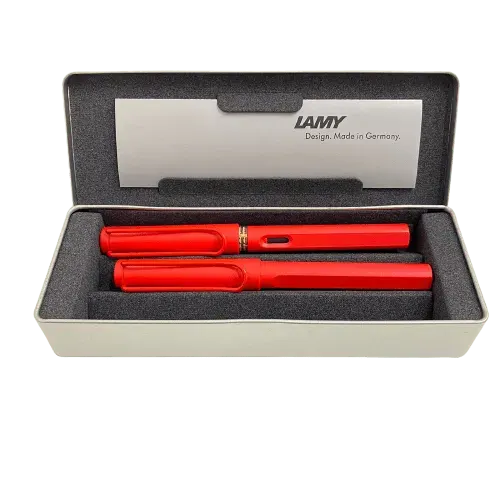 Set Lamy Pluma Strawberry + Roller Strawberry1