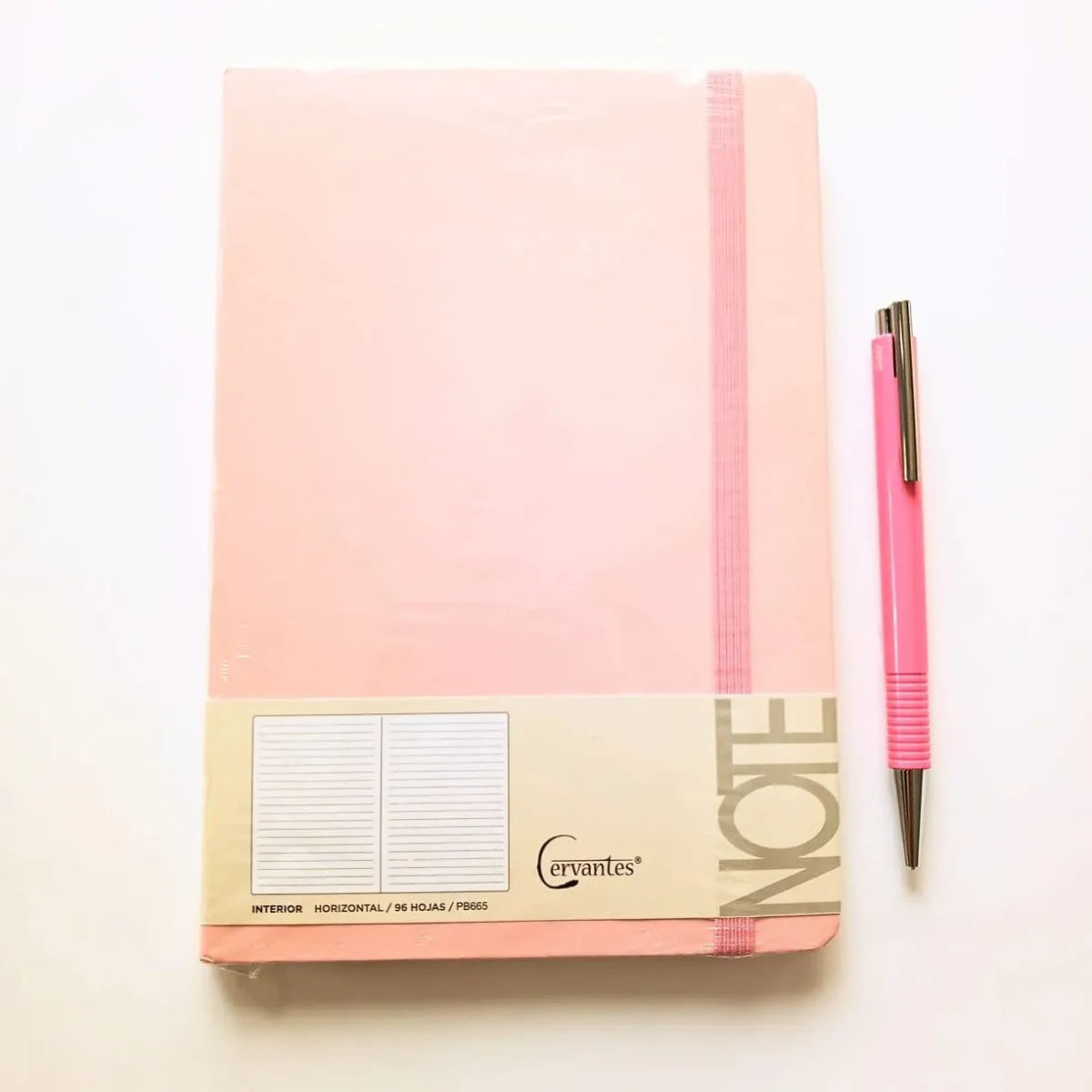Set Bolígrafo Lamy Logo Rose + Cuaderno Madrid Papel Rose1