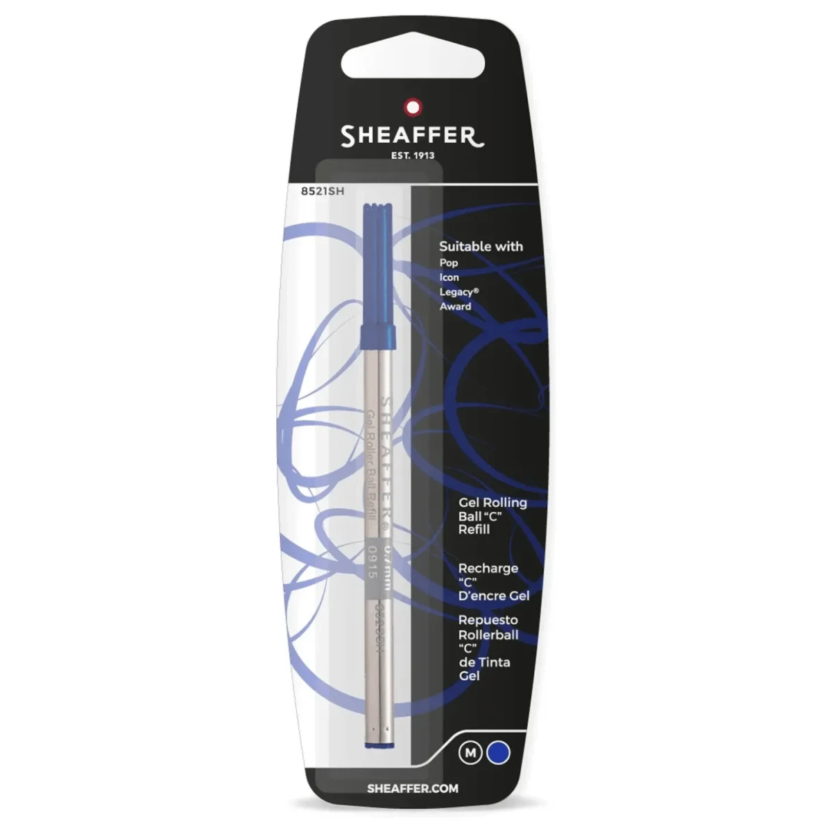 Repuesto Sheaffer Para Rollerball Azul Award1