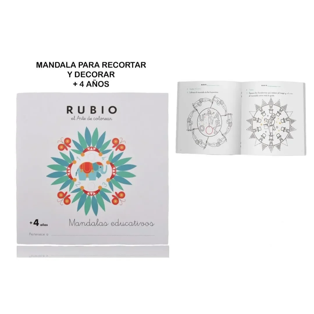 Libro Mándalas Para Recortar Y Decorar Marca Madrid Papel1
