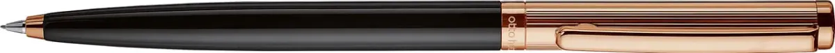Portaminas Otto Hutt D01 Guilloche Negro Lacado Capuchón Oro1
