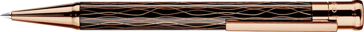Portaminas Otto Hutt D04 Café y Capuchón Oro Rosa1