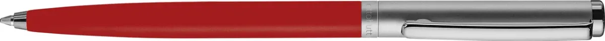 Bolígrafo Otto Hutt D01 Rojo Lacado Capuchón Rutenio1