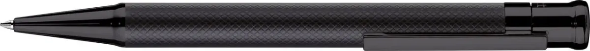 Bolígrafo Otto Hutt D04 Negro Lacado Mate Guilloche1