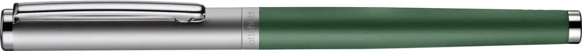 Pluma Fuente Otto Hutt D01 F Verde Lacado Capuchón Rutenio1