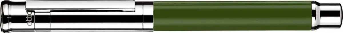 Pluma Fuente Otto Hutt D04 M Verde Lacado Acabado Brillante1