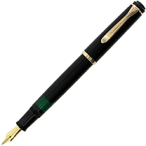 Pluma estilográfica M200 F Mecanismo de Piston Negra (PEL)1
