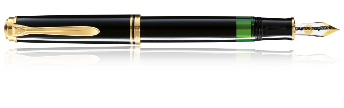 Pluma estilográfica M200 M Mecanismo de Piston Negra (PEL)1