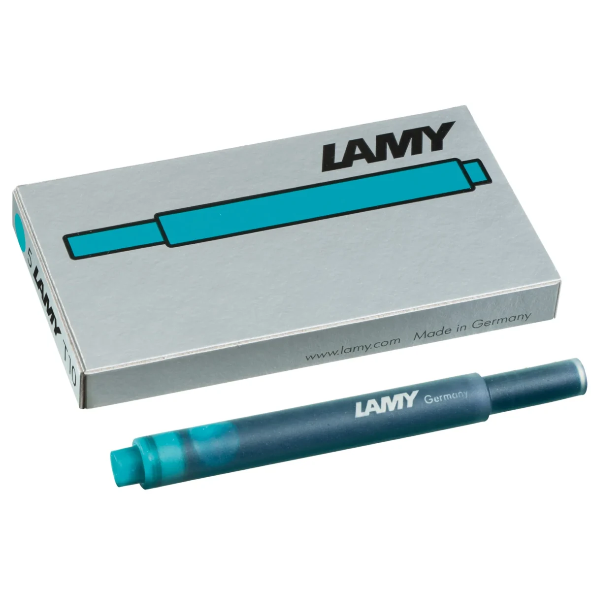 Cartucho de tinta Lamy T10 Turquesa para Plumas1