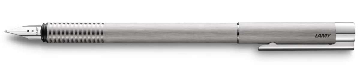 Pluma Lamy Logo F bl Logo Cepillado F1