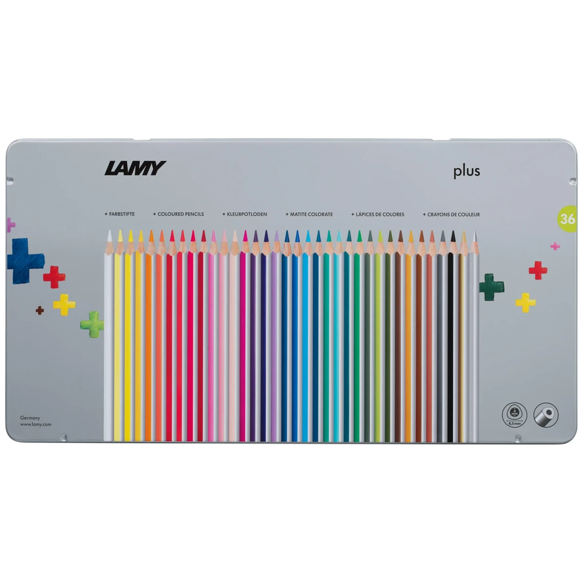 Lápices de colores Lamy Plus Color Caja De Metal 36 Pc1