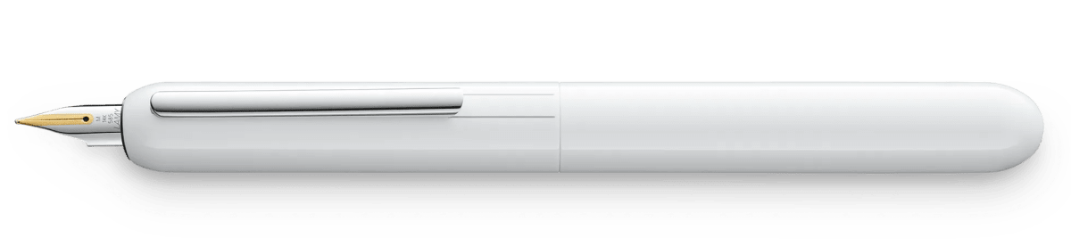 074 Pluma Dialog 3 M gold bl Pianowhite 3 M (LA)1
