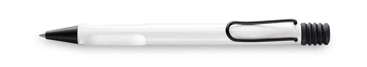 Boligrafo Lamy Safari blanco-negro1