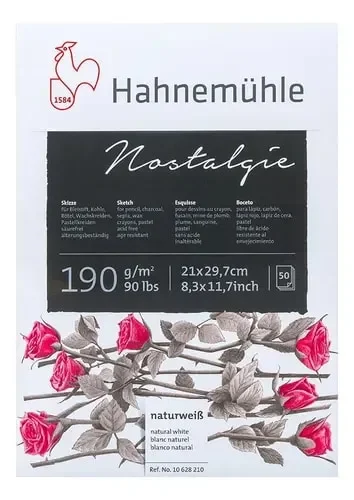 BLOCK DIBUJO NOSTALGIE 190 GR A4 Hahnemuhle1